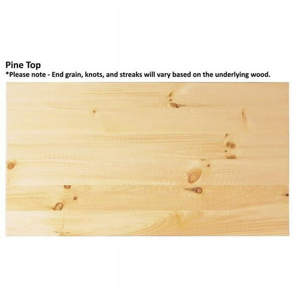 American Heartland 32117RYLPT Rustic Shutter Door Kitchen Island in Rustic Yellow with Flip Up Pine Top