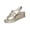 Gold, variant on Women's Fashionable And Casual Summer Thick-Soled Outdoor Wedge Sandals Brown 8.5
