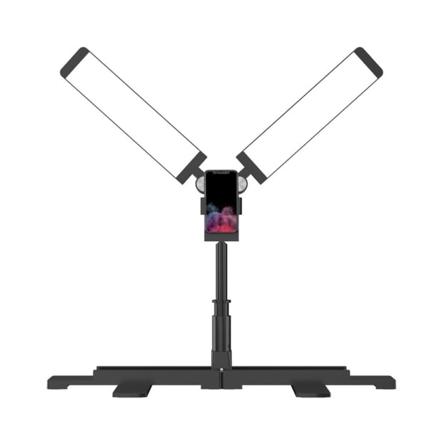 Luz De Video Led Luz De Relleno Portátil Luz De Relleno De Piso Plegable De Doble Brazo En Forma De V Para Fotografía De Rendimiento Speravity EL016376-01