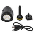 thumbnail image 1 of Luz de relleno LED para buceo SL-18 de 40 m/130 pies con batería, 7500 K, 1000 lm, grado de impermeabilidad IPX8, 1 of 14