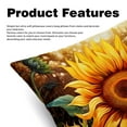 thumbnail image 2 of Sunflower seamless printing Elegant Velvet Throw Pillow Covers and Inserts - Set of 2, Available in 16x16, 18x18, 20x20 Inches for Home Decor, Unique Patterns for Sofa, 2 of 6