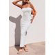 thumbnail image 5 of Vestido PRETTYGARDEN de Verano sin Mangas y Hombros Descubiertos Blanco M, 5 of 5