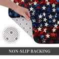 thumbnail image 6 of Rateoe Red Blue White Stars Pattern Flannel Door Mat Indoor Outdoor Entrance, Waterproof All-Weather Doormat,Fade Resistant, Low Profile Entryway Mat 16x24in, 6 of 7