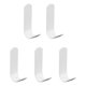thumbnail image 4 of Gancho de aluminio espacial, ganchos de pared sin perforaciones para perchero, almacenamiento de baño, colgante de pared, color blanco, 4 of 8