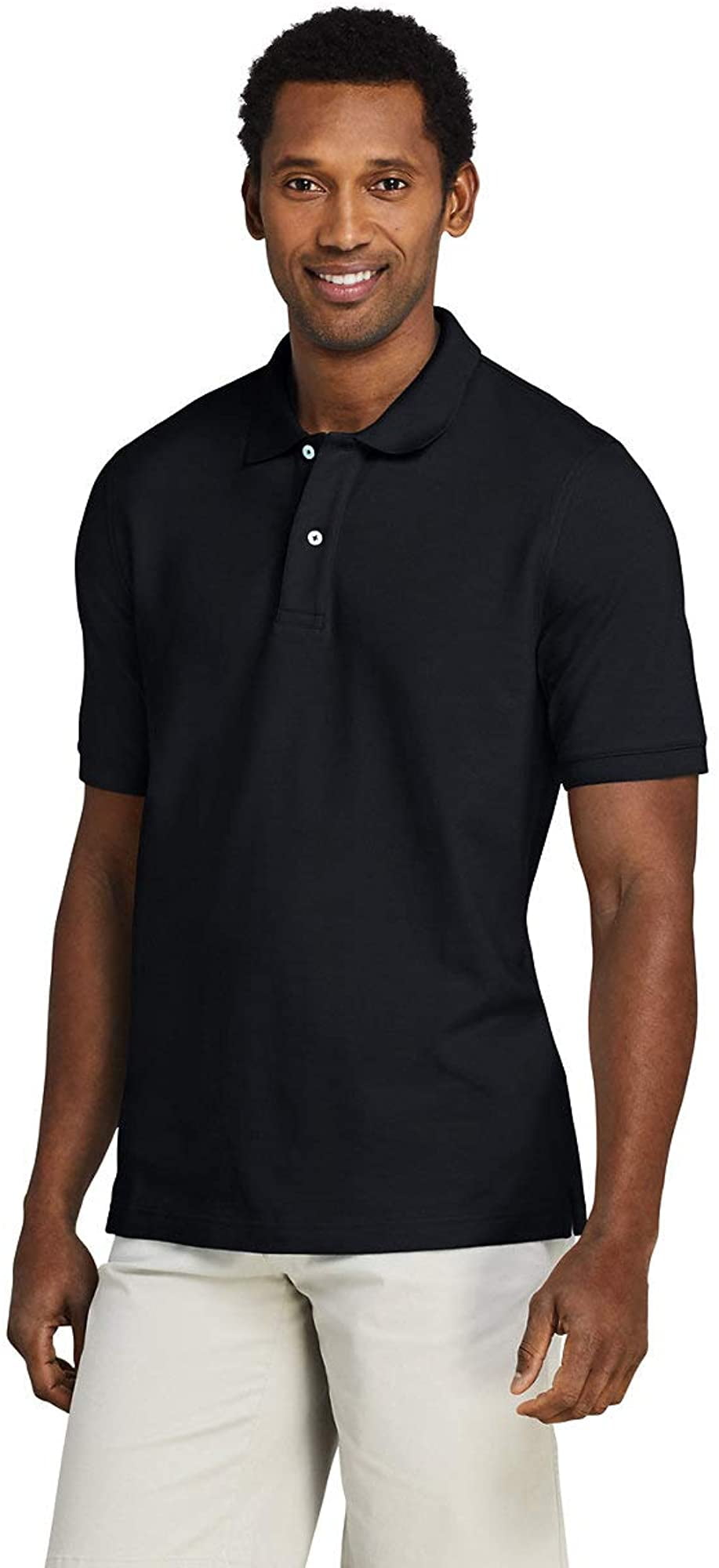 Lands End Mens Short Sleeve Comfort 