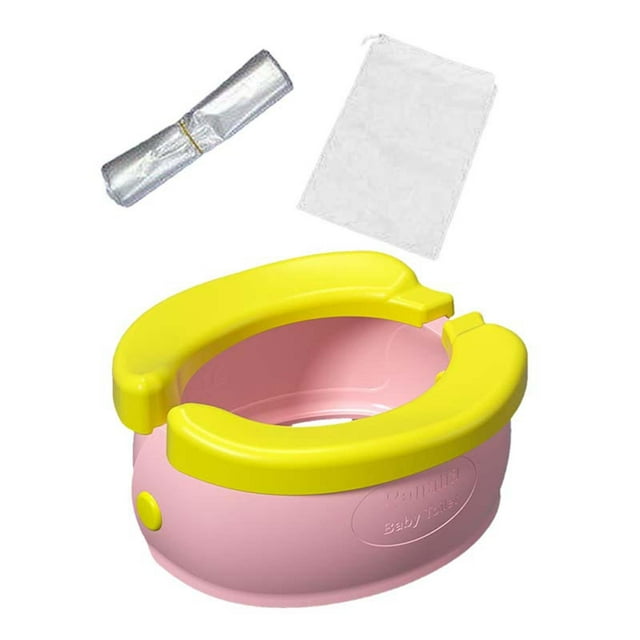 Baño portátil para niños, orinal compacto y práctico Rosa