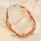 thumbnail image 1 of Xiao Hua Pulsera de cuentas de arroz con concha y colgante de playa, pulsera de cuentas de cristal de concha, estilo J, 1 of 4