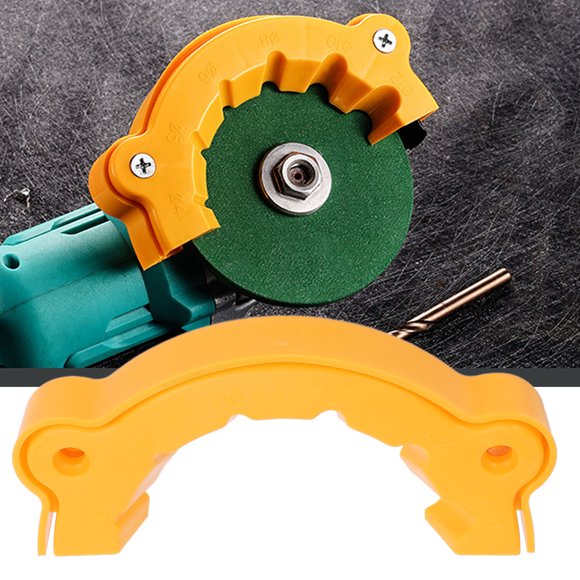 Drill Bit Sharpener Grinder Attachment, Grinding Machine for All Bits, Multipurpose Power Tool with 2 Abrasive Wheels, Suitable for Travel or Onsite Work