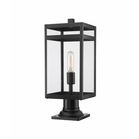 1 Light Outdoor Pier Mount in Outdoor Style-19.75 inches Tall and 7.5 inches Wide Bailey Street Home 372-Bel-4611295