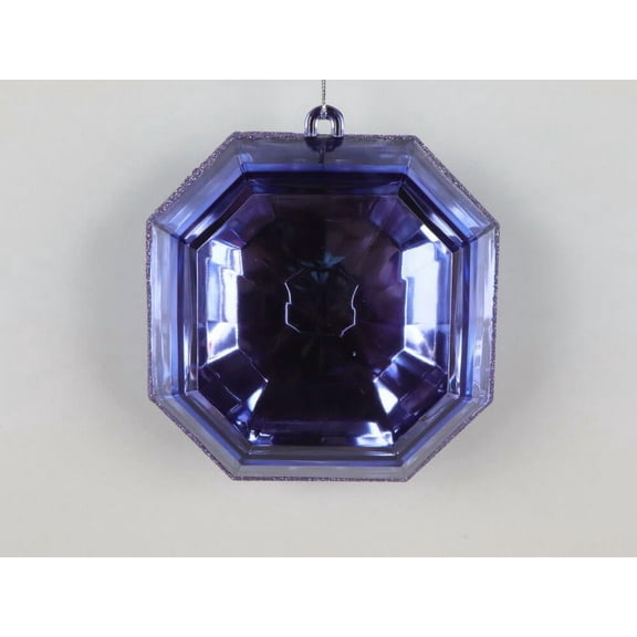 6" Lavender Square Jewel Glitter 2/Bag