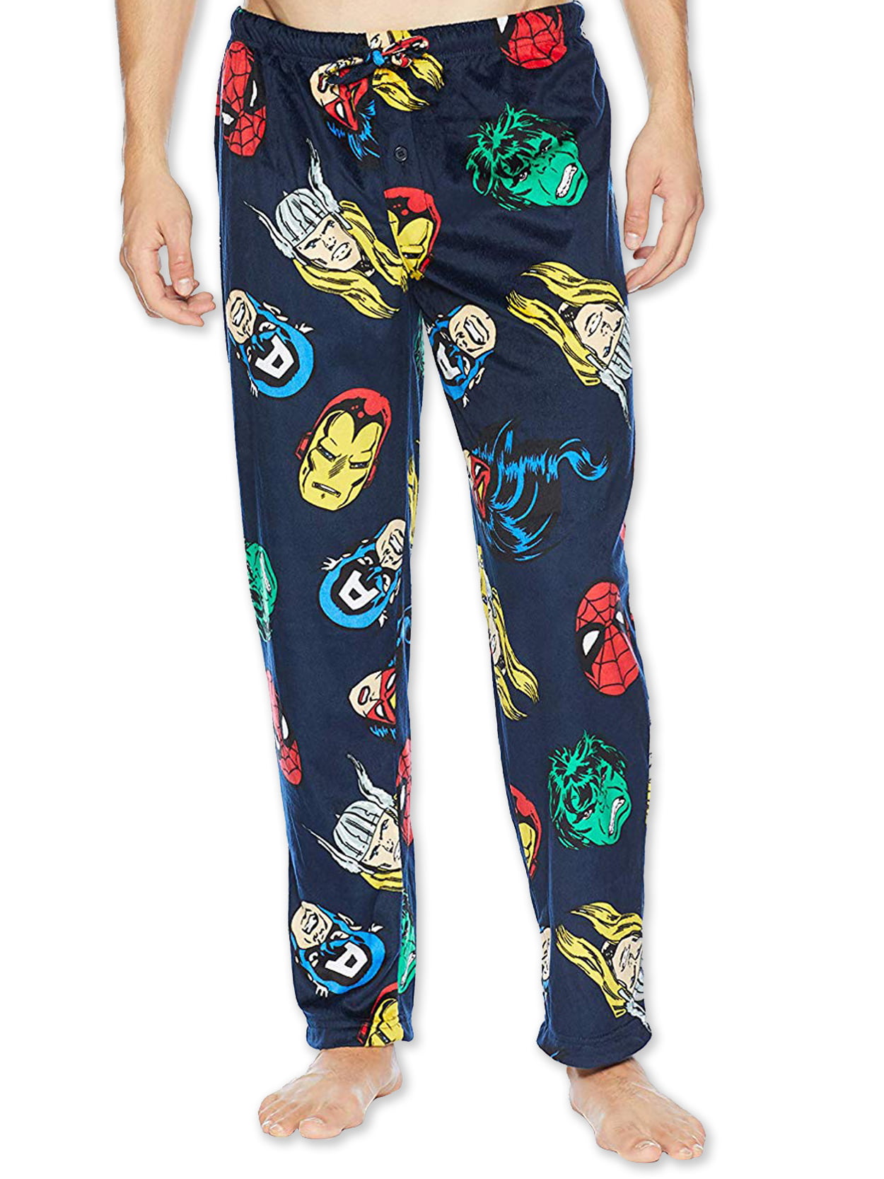 SMALL up to XL RRP £14 NEW MEN'S EX-STORE MARVEL LOUNGE PANTS PJ BOTTOMS SIZES 