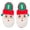 Santa, variant on Cozy Comfort Holiday Novelty Slippers