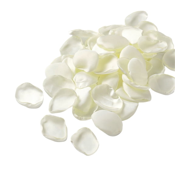 200 PCS Artificial Pink Rose Petals for Romantic Night Flower Girl Silk Flower Petals for Wedding Aisle Table Centerpieces Confetti Party Favors Table Decoration Ivory White 4.5*4 cm by Toyeng