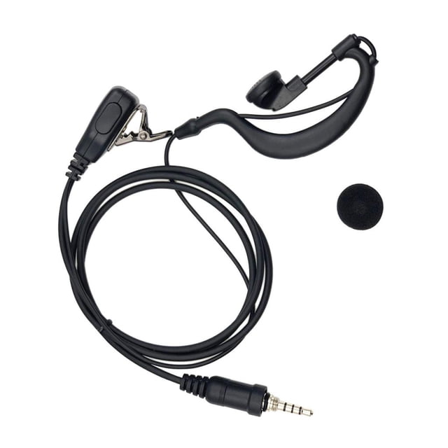 Broches Auriculares de policía en forma de micrófono para Radio VX-6R Soledad Auriculares con forma de G