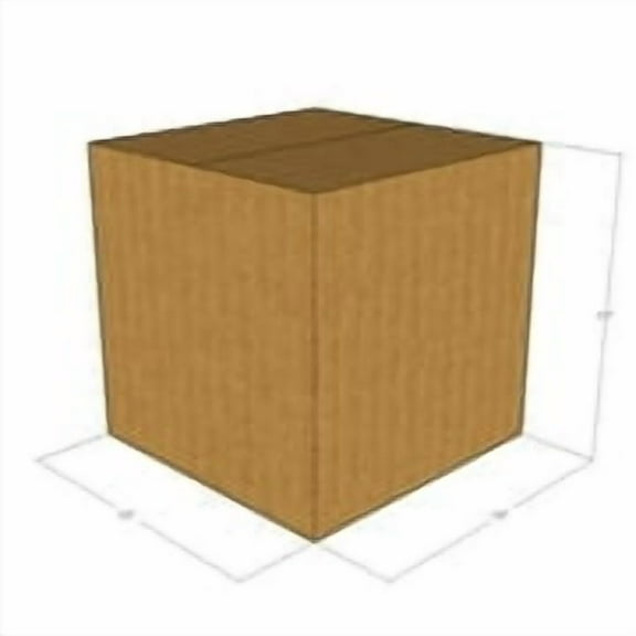 15x15x15 Kraft Brown Corrugated Shipping Boxes, 32 ECT Single-Wall, Qty 5