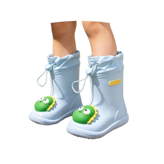 Toddler Rain Boots for Boys Waterproof Kids Dinosaur Rubber Boots