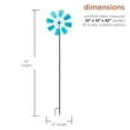 thumbnail image 4 of Alpine Corporation 52 In Blue Metal Windmill Stake, 4 of 11