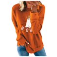 thumbnail image 1 of 2023 Chandail en Molleton de Mode pour Femmes 50 % de Rabais Liquidation Imprimé Mode Ample Manches Longues Col Rond chandail à Capuche, 1 of 3