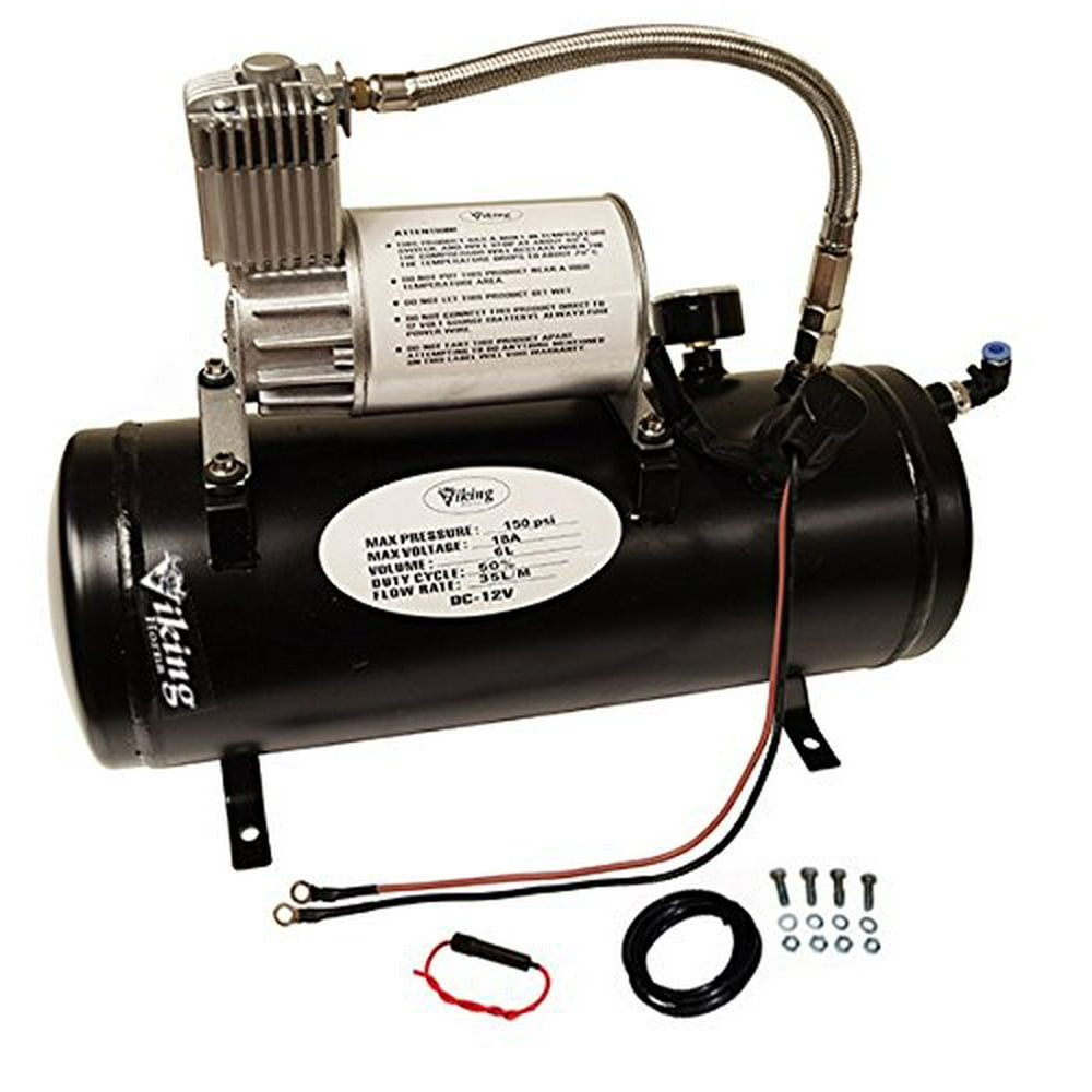 Viking Horns V3305 1.5 Gallon Air Tank & Air Compressor Kit, OnBoard