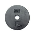 thumbnail image 1 of CAP Barbell 1-Inch Cast Iron Weight Plate, Black, Single, 5 lb, 1 of 5