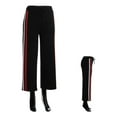 thumbnail image 5 of 2 Stripe Wide-Leg Palazzo Pants Black Red White Fits Sizes 0-10, 5 of 5
