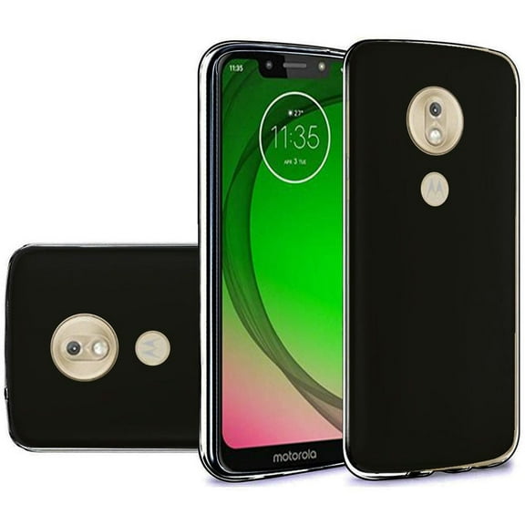 GSA Transparent Crystal Candy Case for Motorola Moto G7 Play, XT1952 Black
