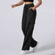 thumbnail image 5 of Pantalones deportivos de cintura alta y pierna ancha con bolsillos para mujer: pantalones joggers informales y prácticos para ropa deportiva, tejido Dacron, 5 of 5