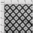 thumbnail image 1 of oneOone Georgette Viscose Black Fabric Geometric Bandhani Sewing Craft Projects Fabric Prints By Yard 42 Inch Wide, 1 of 4