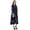 Navy Blue and Off White, variant on Phagun Cotton Tie-Dyed Designer Women Kurta Ethnic Top Tunic Dress Anarkali Kurti