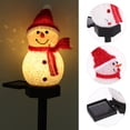 thumbnail image 3 of 1 lámpara solar para jardín con forma de muñeco de nieve, LED, impermeable, con enchufe de tierra, para decoración de jardín y patio (color aleatorio)., 3 of 7