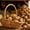 B, variant on Handwoven Wicker Picnic Basket With Handle Natural Straw Easter Gift Basket 8.7x6.3x8 Inch