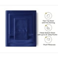 thumbnail image 4 of Luxury Satin Sheets Set Twin Size Navy Blue, 3-Piece Bedding Sets with Deep Pockets - Soft and Smooth Satin Bed Sheets for Ultra Comfort and Elegance, 4 of 8