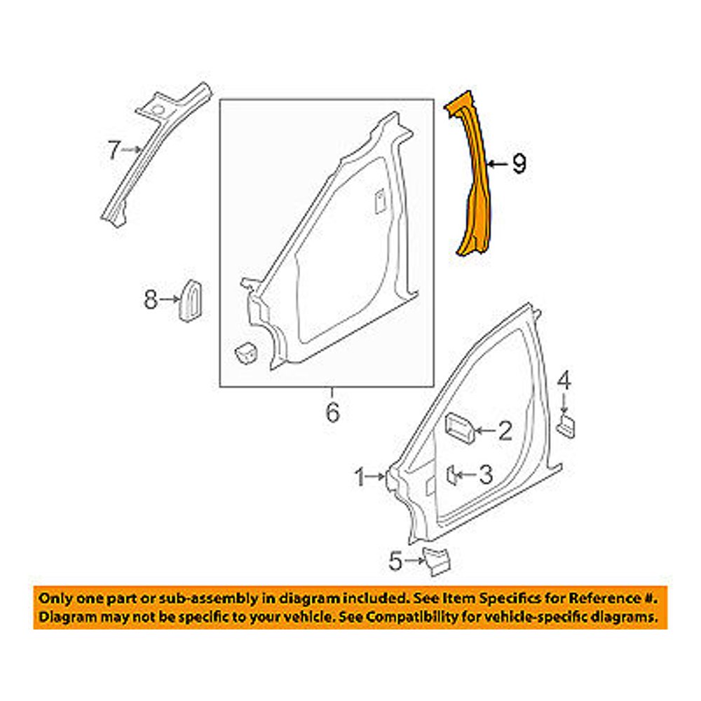 CHRYSLER OEM Pillars, Rocker FloorPillar Reinforcement Left 5109525AC