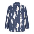 thumbnail image 4 of Uootdi Boho Long Sleeve Shirts for Women V Neck Button Down T Shirts Casual Loose Fit Floral Print Basic Tops Tees Blouses Gift, 4 of 6