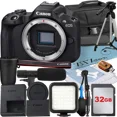 thumbnail image 1 of Canon EOS R50 Mirrorless Camera (Body) with 32GB Memory Card + Case + LED Flash + ZeeTech Accessory Bundle, 1 of 9
