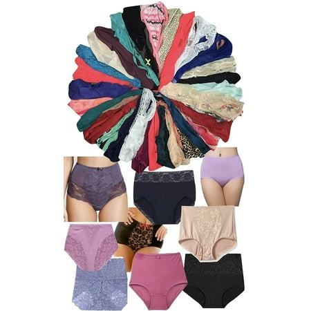 

ToBeInStyle Women s Pack of 6 Mystery Panties - Briefs - 2X