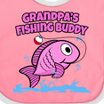 thumbnail image 4 of Inktastic Grandpa's Fishing Buddy (pink) Girls Baby Bib, 4 of 4