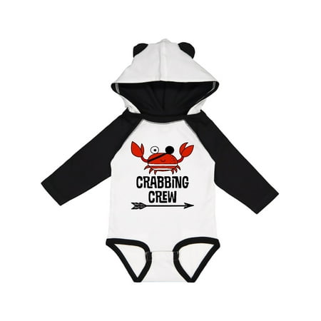 

Inktastic Crabbing Crew Crab Lover Gift Baby Boy or Baby Girl Long Sleeve Bodysuit