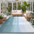 thumbnail image 2 of Area Rugs 3'x5', Coastal Wave Carpet Runner Indoor Outdoor Rugs Home Decor Aesthetic, Summer Ocean Nautical Beach Ombre Sky Blue Non Slip Mats Washable Accent Rug for Living Room Bedroom, 2 of 8