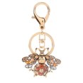 thumbnail image 2 of Llavero Chispeante, Diamantes De Imitación De Aleación De Llavero De Abeja De Color Brillante Chapado En Oro Para Colgante De Bolsa ANGGREK champán, 2 of 8