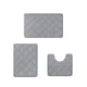 thumbnail image 2 of Juego de 3 alfombras de baño, paquete de 3 alfombrillas de espuma antideslizantes, ultrasuaves y absorbentes, lavables a máquina para un secado fácil, alfombrillas universales para inodoro y, 2 of 8