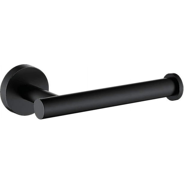 Matte Black Toilet Paper Holder Sus304 Stainless Steel, Modern Round Tissue Roll Holders Wall Mount, Toilet Paper Roll Dispenser Bathroom 5 Inch Tp Ho