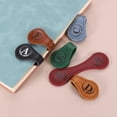 thumbnail image 5 of Uxcell Personalized Magnetic Leather Bookmark, 26 Letters Bookmark, (Dark Brown/Z), 5 of 6