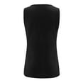 thumbnail image 5 of Aayomet Halter Tops for Women Womens Button Cute Tops Up Tops Peplum Blouse V Shirts Sleeveless Tank Casual Neck Women's Tanks &,Black XL, 5 of 5