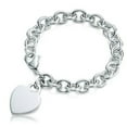 thumbnail image 2 of Sterling Silver Tiffany Style Engravable Bracelet - Sterling Silver - 7 Inch, 2 of 2