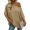 Khaki, variant on Linen Off Shoulder Top for Women Raglan Sleeve Casual Shirt Loose Fit Vacation Beach Summer Tops, Green S