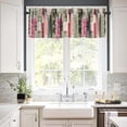 thumbnail image 6 of Vintage Floral Valances for Kitchen,Rustic Country Wildflower Kitchen Curtains,Bohemian Floral Home Bedroom Living Room Window Treatments Drapes 54x18inch, 6 of 6