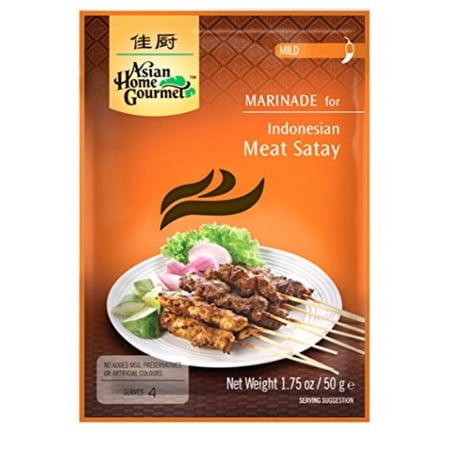 asian home gourmet indonesian satay seasoning, 1.75-ounce boxes (pack of 12)