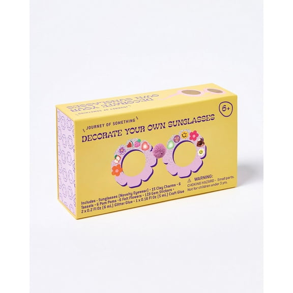 Decorate Your Own Flower Sunglasses Kit - DIY Kids' Craft Set - Kids Ages 5 , (Hardcover)