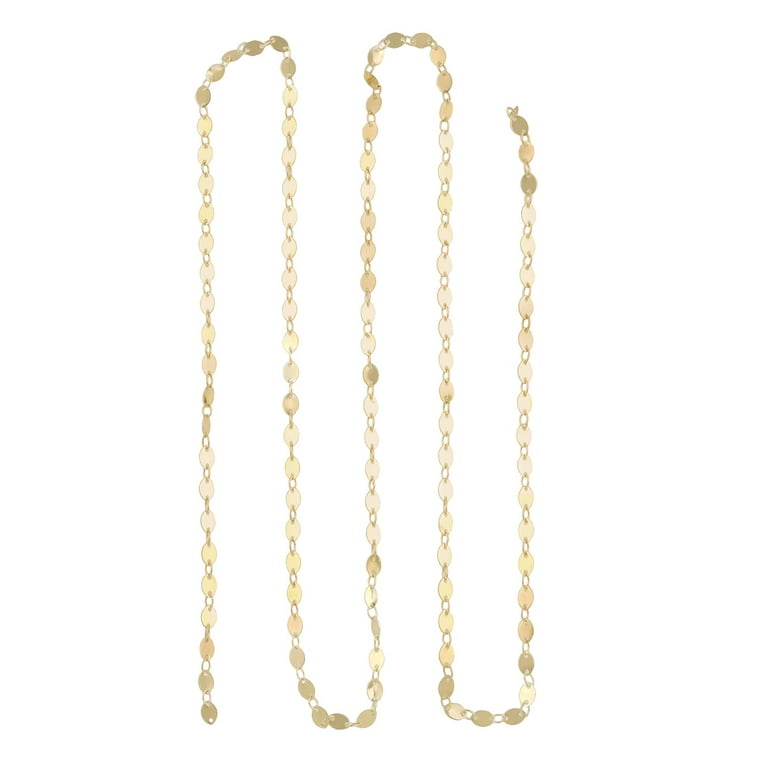 Bead landing gold chain hot sale